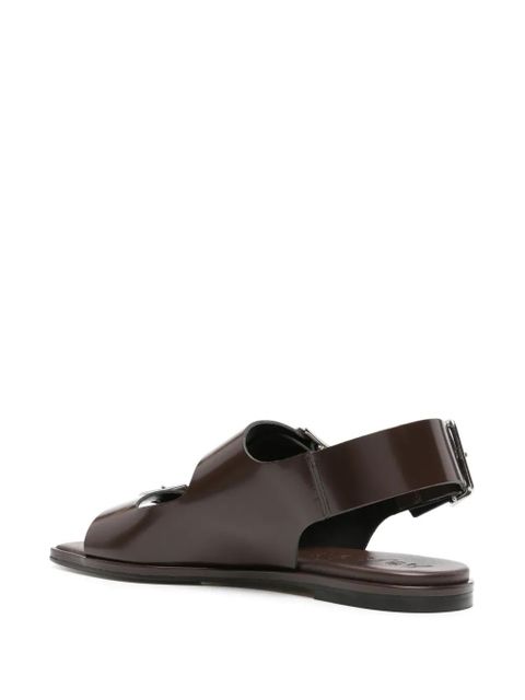 Aeyde buckle-straps leather sandals - Brown