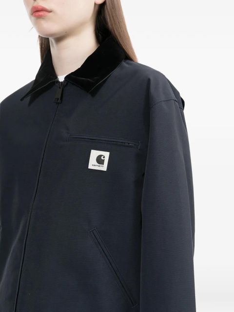 Carhartt WIP velvet collar patch jacket - Blue