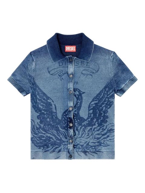 Diesel M-Fenny denim short-sleeve shirt - Blue - zdjęcie produktu nr 1