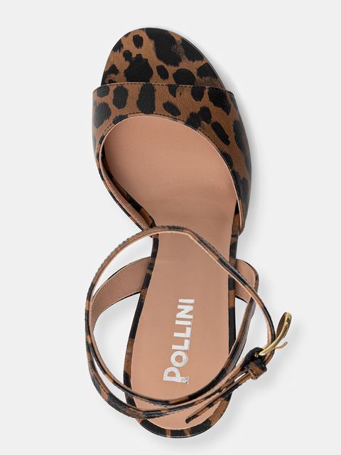Pollini sandały skórzane