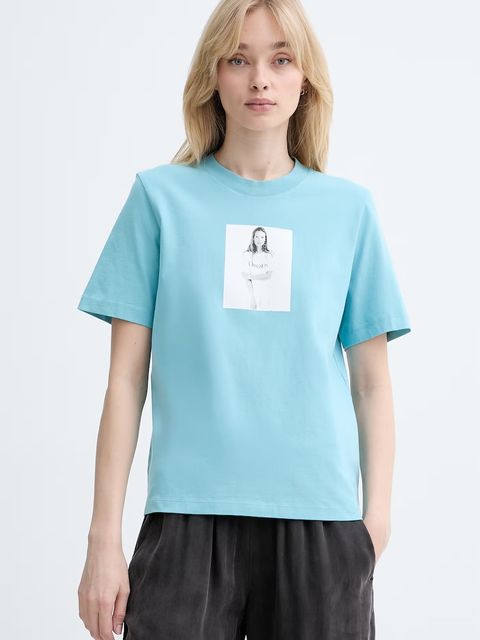 Calvin Klein T-shirt basic damski bawełniany - zdjęcie produktu nr 1