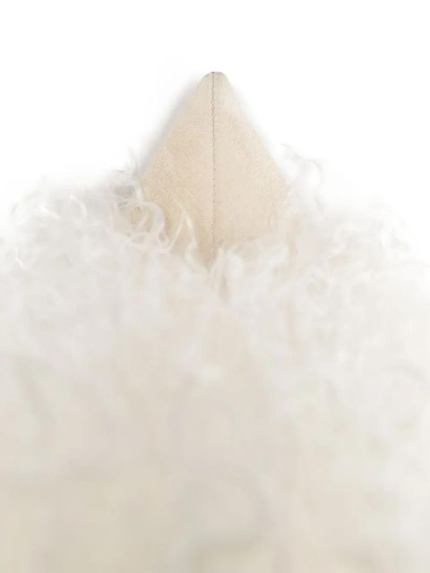 Paris Texas 105mm textured boots - White