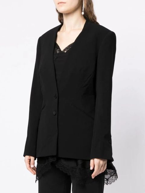 Simkhai collarless single-breasted jacket - Black - zdjęcie produktu nr 2