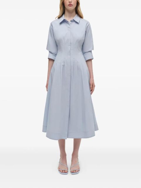 Simkhai Jazz pleated midi dress - Blue - zdjęcie produktu nr 2