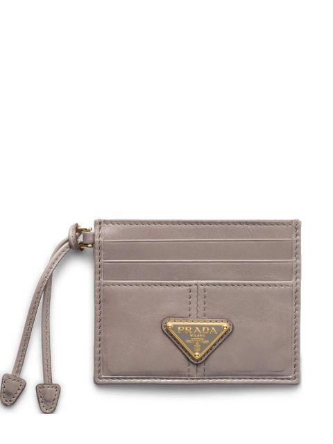Prada leather card holder - Grey - zdjęcie produktu nr 1