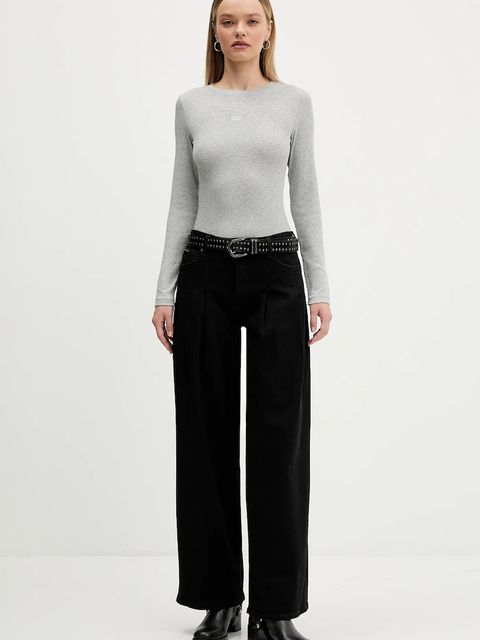 Guess Jeans longsleeve kolor szary W5BP01 KA0H1 - zdjęcie produktu nr 2