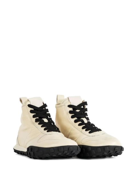 Jil Sander Moon high-top leather sneakers - Neutrals