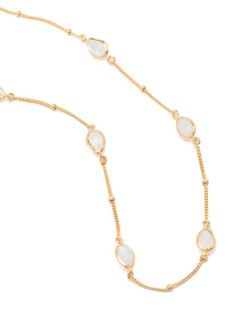 Missoma Magma Rainbow Moonstone chocker - Gold