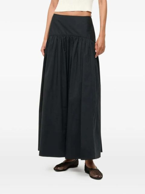 STAUD Procida gathered maxi skirt - Black - zdjęcie produktu nr 1