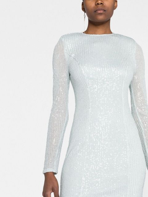 ROTATE BIRGER CHRISTENSEN sequin-embellished open-back minidress - Blue