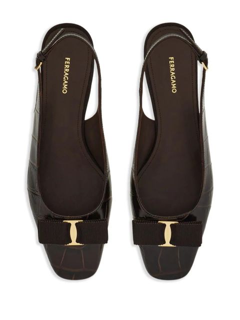 Ferragamo 30mm Vara pumps - Brown