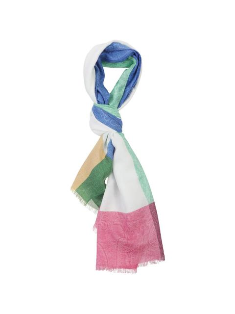 ETRO patterned scarf - White - zdjęcie produktu nr 1