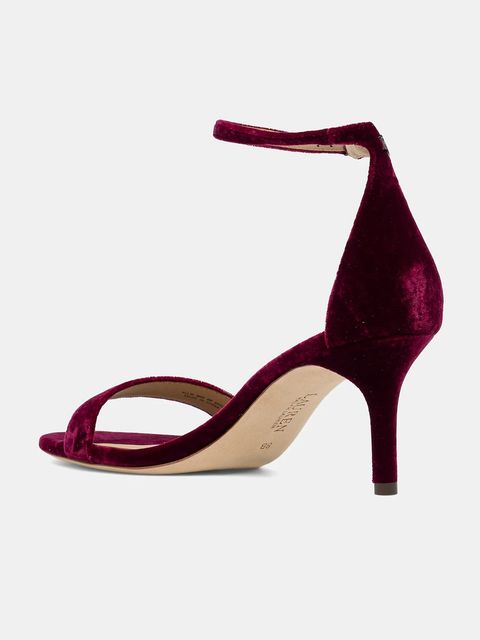 Lauren Ralph Lauren sandały Allie Mid kolor czerwony 802980559002