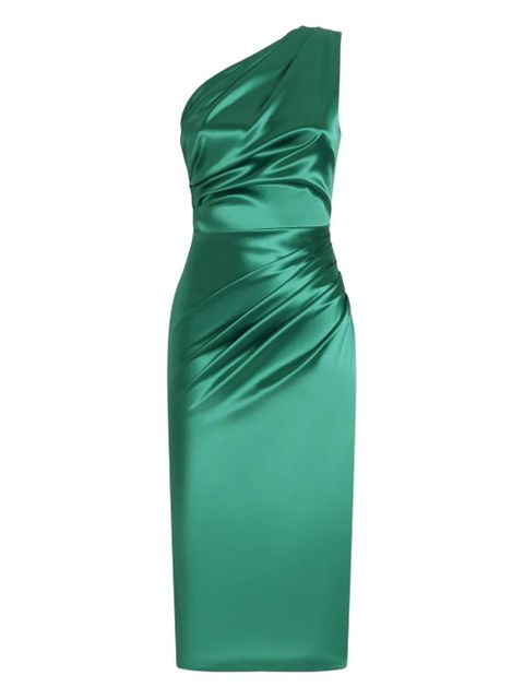 Dolce & Gabbana one-shoulder draped midi dress - Green - zdjęcie produktu nr 1
