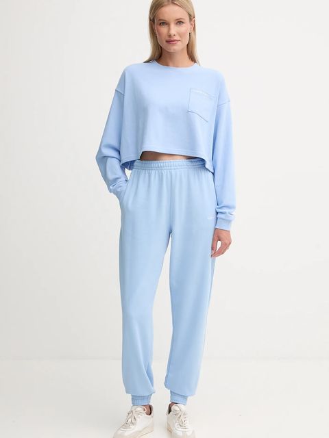 Calvin Klein Underwear spodnie lounge damskie kolor niebieski melanżowe LV00QS7515 - zdjęcie produktu nr 2