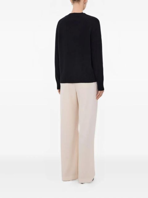 LouLou de Saison Baji U-neck ribbed sweater - Black