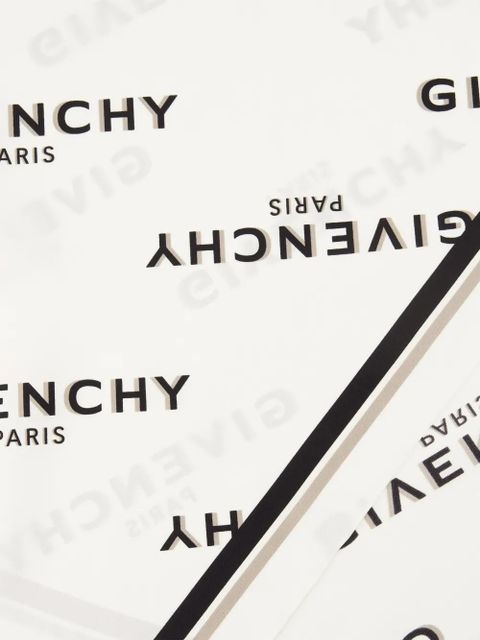 Givenchy Shadow logo-printed scarf - White