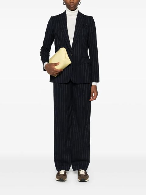 Lauren Ralph Lauren pinstriped blazer - Blue