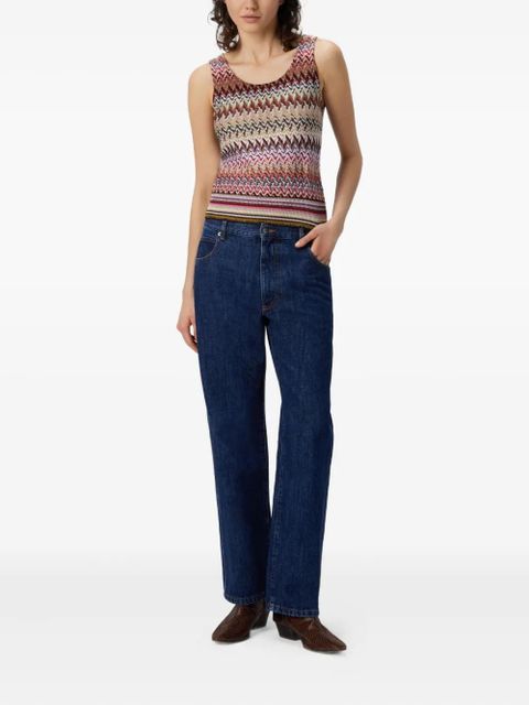 Missoni zigzag knit top - Red