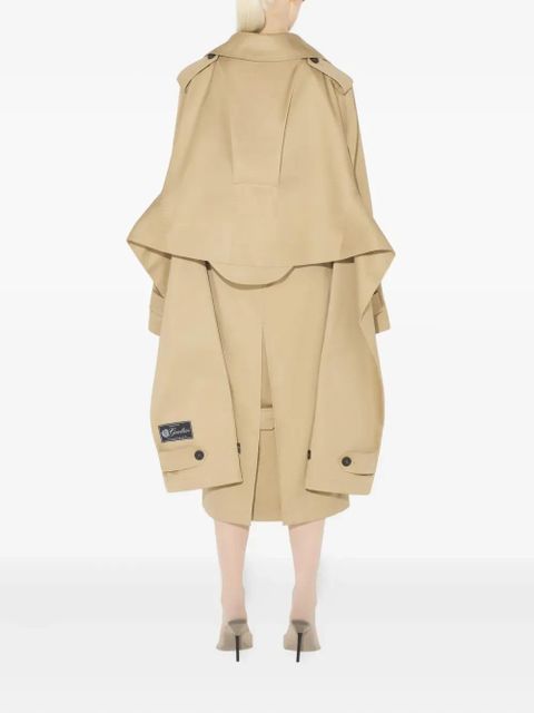 Jean Paul Gaultier double-breasted belted trench coat - Neutrals