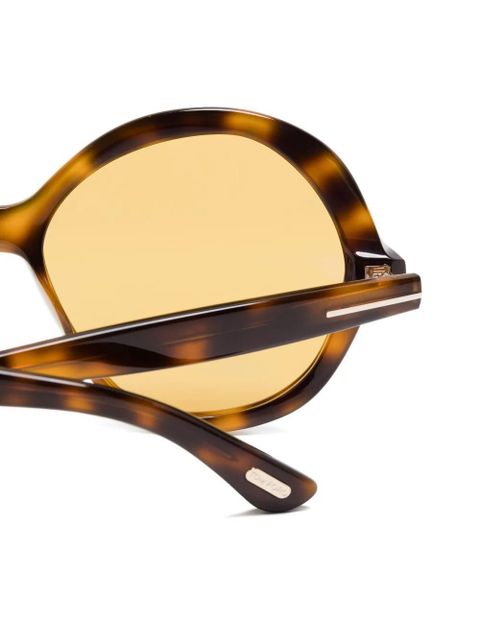 TOM FORD Eyewear Annabelle tortoiseshell sunglasses - Brown