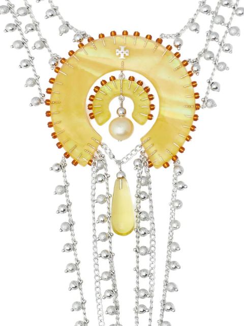 Tory Burch layered necklace - Silver - zdjęcie produktu nr 2