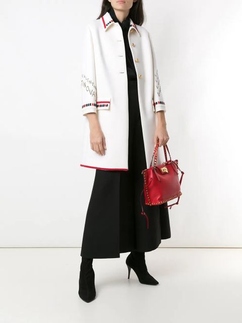 Valentino Garavani cropped wide-leg tailored trousers - Black - zdjęcie produktu nr 2