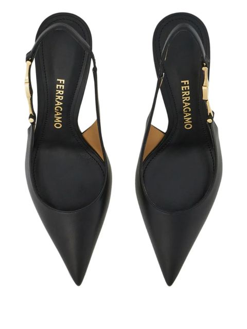 Ferragamo 70mm leather pumps - Black
