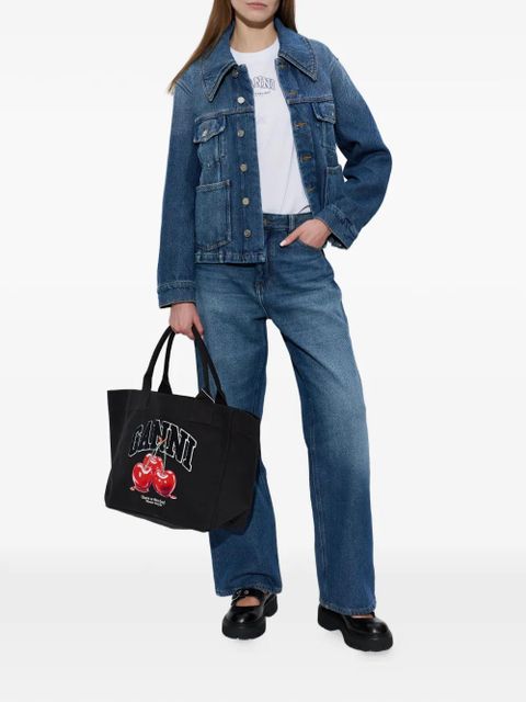 GANNI pocket denim jacket - Blue