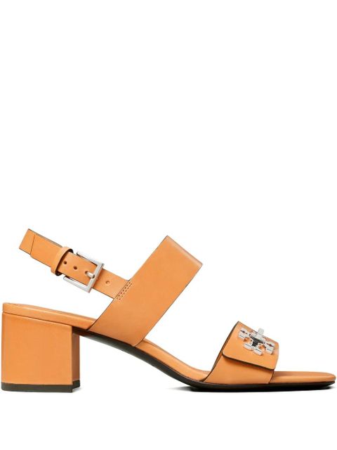 Tory Burch 55mm T-lock double-strap sandals - Orange - zdjęcie produktu nr 1