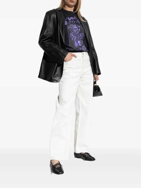 GANNI cotton T-shirt - Black - zdjęcie produktu nr 2