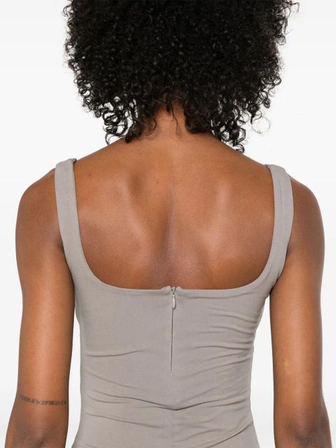 ENTIRE STUDIOS square-neck bodysuit - Grey