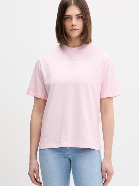 Karl Lagerfeld Jeans t-shirt damski bawełniany - zdjęcie produktu nr 2