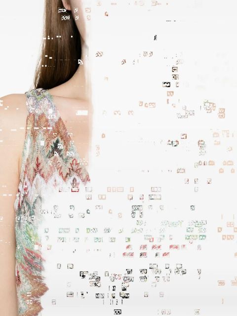 Missoni sleeveless zigzag maxi dress - Neutrals