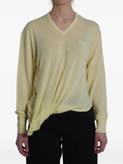 LOEWE logo-embroidered sweater - Yellow - zdjęcie produktu nr 1