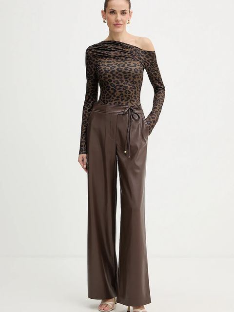 Guess longsleeve ANITA damski kolor brązowy W5BP08 K1492 - zdjęcie produktu nr 2