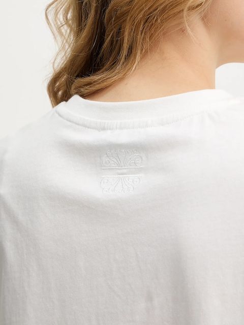 Never Fully Dressed t-shirt bawełniany Icons damski kolor biały NFDTO2075