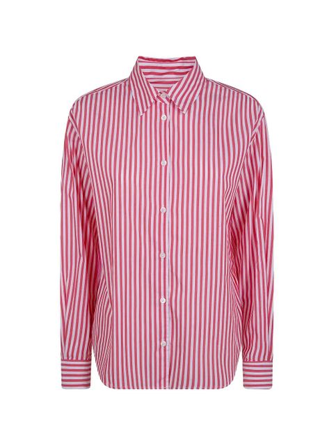 MC2 Saint Barth Meredith vertical-stripe logo-embroidered shirt - zdjęcie produktu nr 1
