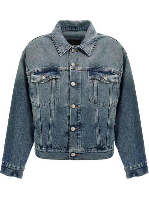MM6 Maison Margiela cut-out denim jacket - Blue - zdjęcie produktu nr 1