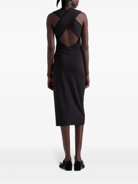 Prada interlock crêpe dress - Black