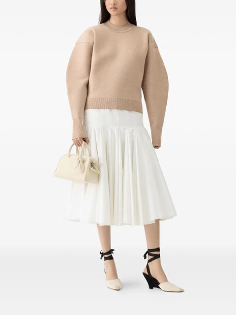 Jacquemus logo-embroidered piqued sweater - Neutrals - zdjęcie produktu nr 1