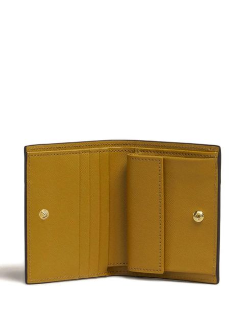 Marni colour-block leather wallet - ZO957 DEEP SAGE/MISTYROSE/LIGHT CURRY