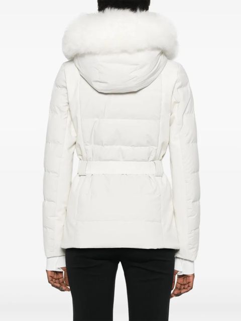 Yves Salomon belted ski jacket - White