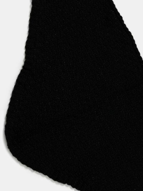 Answear.LAB szalik z wełną merino damski kolor czarny gładki