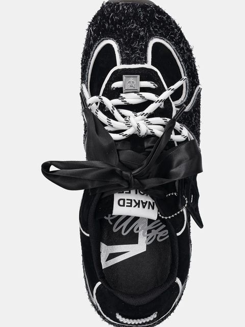 Naked Wolfe sneakersy Adored damskie kolor czarny Adored Black Hairy Suede - zdjęcie produktu nr 2