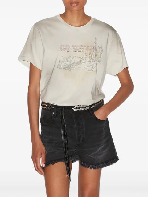 MARANT ÉTOILE Zaof T-shirt - Neutrals