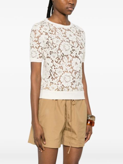 Valentino Garavani lace knitwear - Neutrals