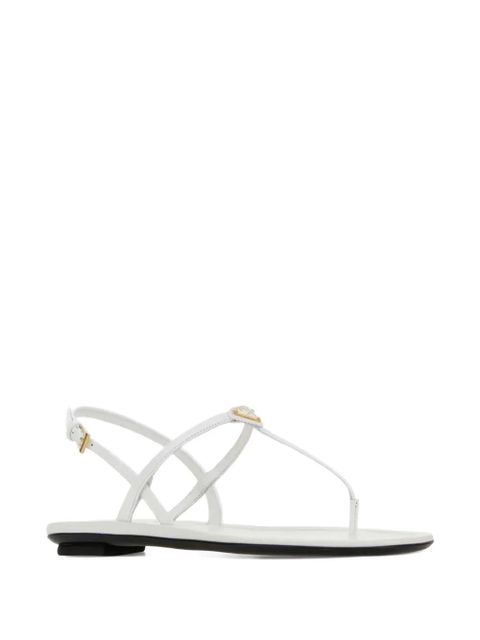 Prada leather flat sandals - White - zdjęcie produktu nr 2