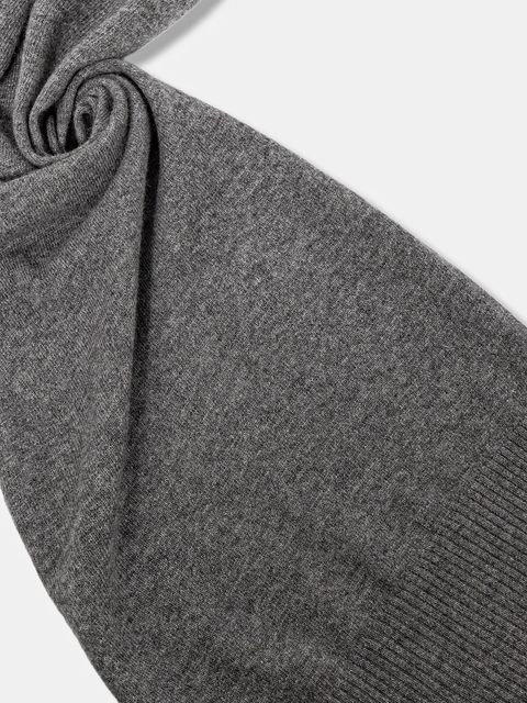 United Colors of Benetton szalik wełniany kolor szary gładki 1002DU01E - zdjęcie produktu nr 2