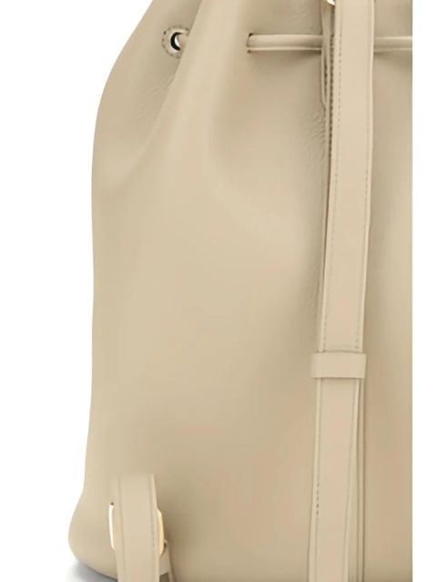 Loro Piana Extra Drawstring leather backpack - Neutrals